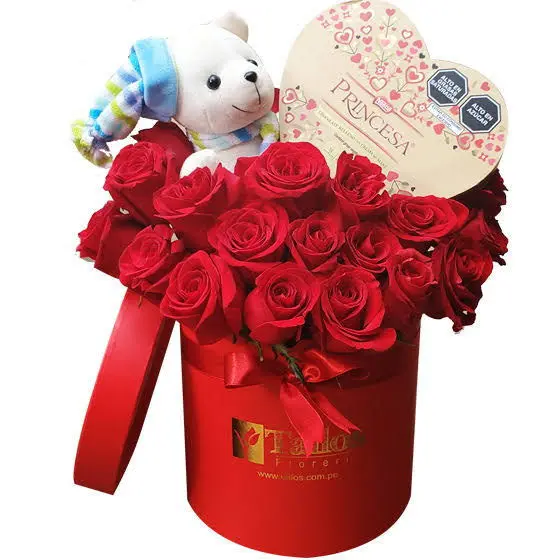 osito y princesa para regalo romántico delivery de flores en Lima