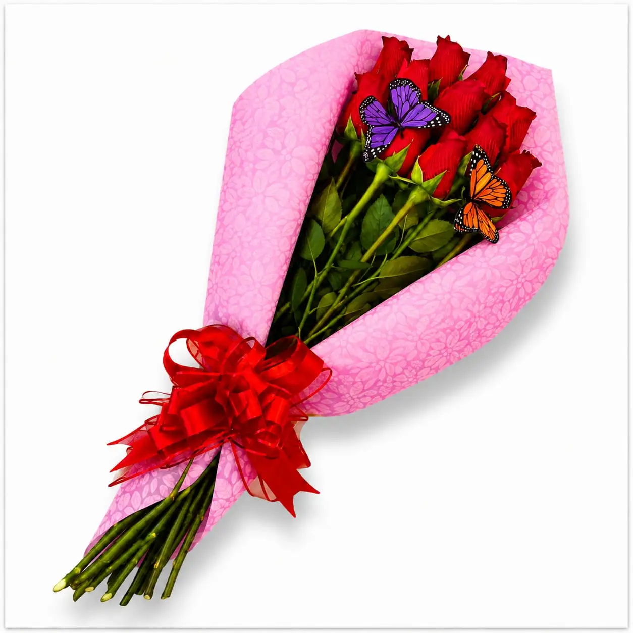 Ramo de rosas rojas para amor romántico elegante ideal para sorprender en aniversario o ocasión especial con entrega a domicilio en Lima