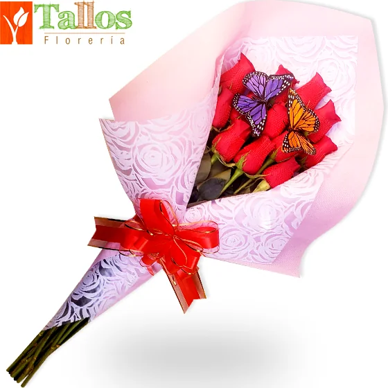 Ramo de rosas rojas para amor romántico elegante ideal para sorprender en aniversario o ocasión especial con entrega a domicilio en Lima