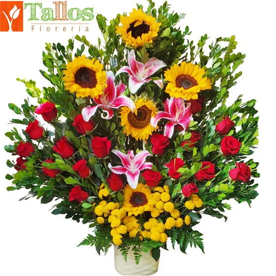 destellos de color para regalo especial delivery de flores en Lima