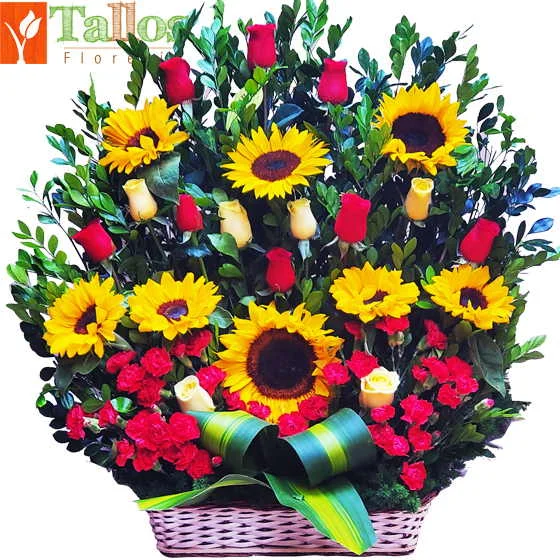 girasoles y rosas para regalo especial delivery de flores en Lima