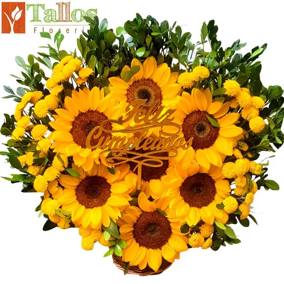 girasoles de cumpleaños para regalo especial delivery de flores en Lima