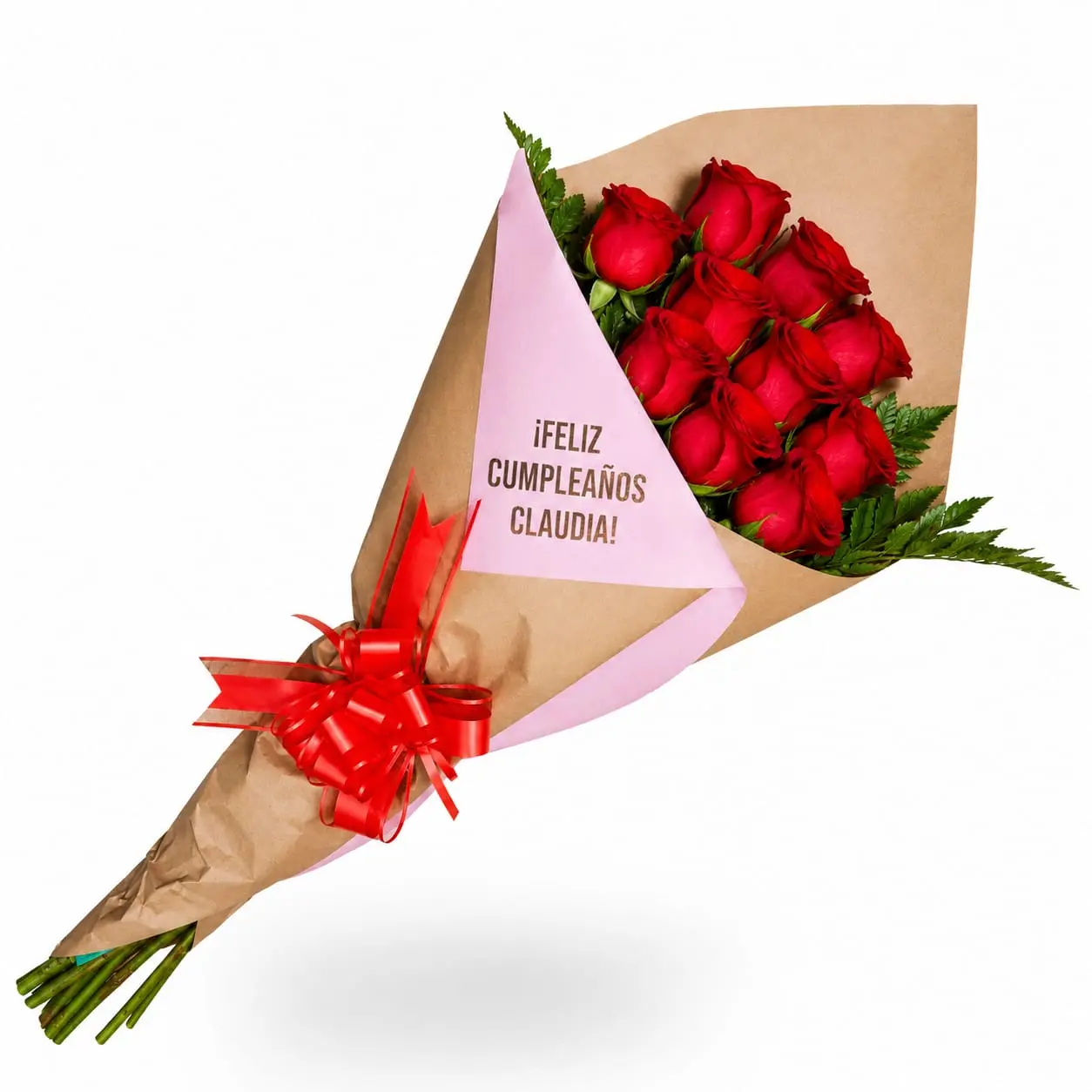 ramo de rosas feliz cumpleaños personalizado para regalo de cumpleaños delivery de flores en Lima