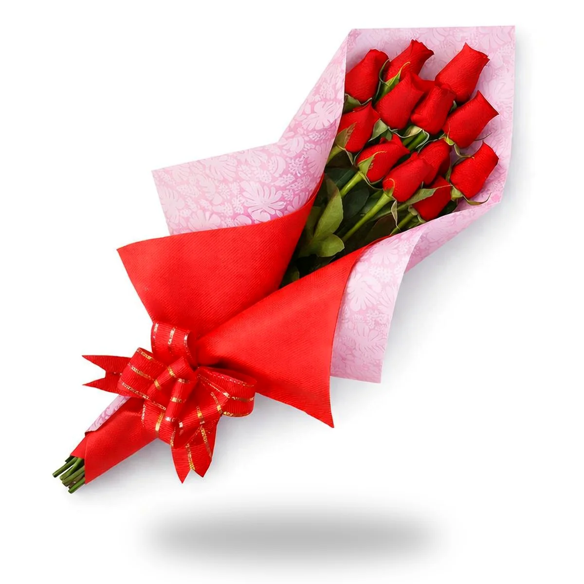 12 rosas rojas para regalar ramo de flores frescas con delivery de flores en Lima