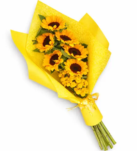 ramo de girasoles para regalar arreglo floral fresco con delivery de flores en Lima